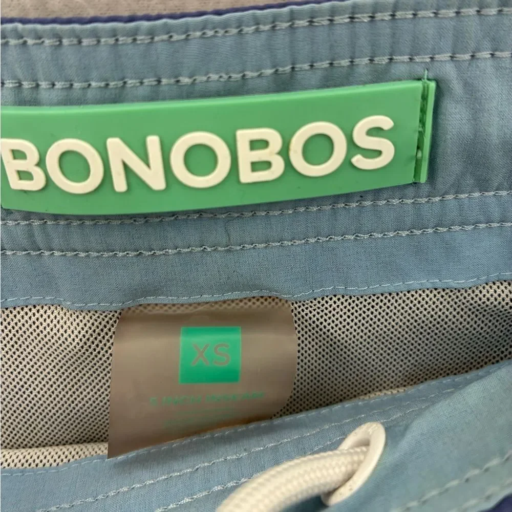 3For$20BonBons Blue Swim Shorts with Parrot Embroidery size XS